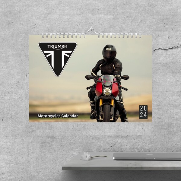 Motorcycle Calendar 2024 Etsy