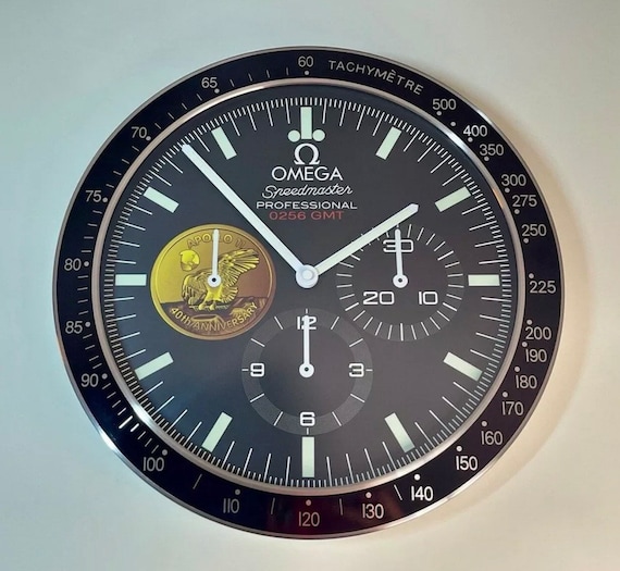 Omega Wall Clock Etsy
