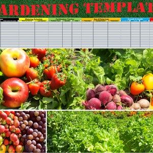 The Ultimate Gardening Spreadsheet Template