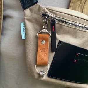 Personalization Keychain Leather Traveler, Brown, Country Tag Keychain, World Traveler Clip, Travel Key, Traveler Charm, Travel Token & Tags