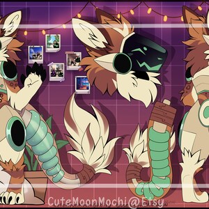 Protogen Art  Furry drawing, Cute wolf drawings, Anthro furry