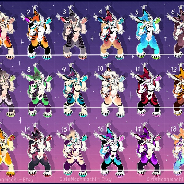 Cat Ref Sheet Adopt - Etsy