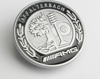 3D AMG Affalterbach Apple Emblem, Black Chrome Zinc Alloy (57mm)