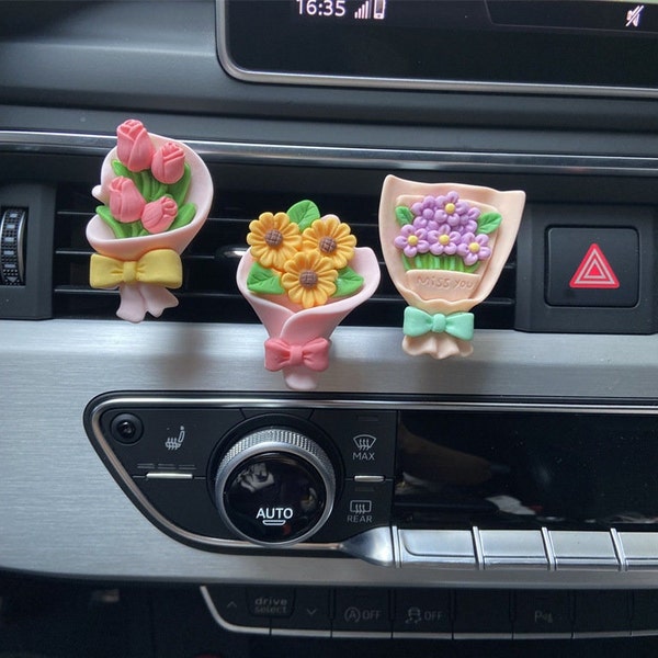 Car Air Vent Flower Bouquet Etsy
