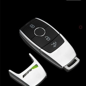 SHAOHAO Key Cover for Mercedes-Benz C/S Class W206 W223, Silicone TPU Car  Key Cover Protective Car Remote Control Cover (Silver)