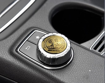 3D Mercedes AMG Emblem Sticker  Multimedia Control (29 MM) For A/Gla/Cla
