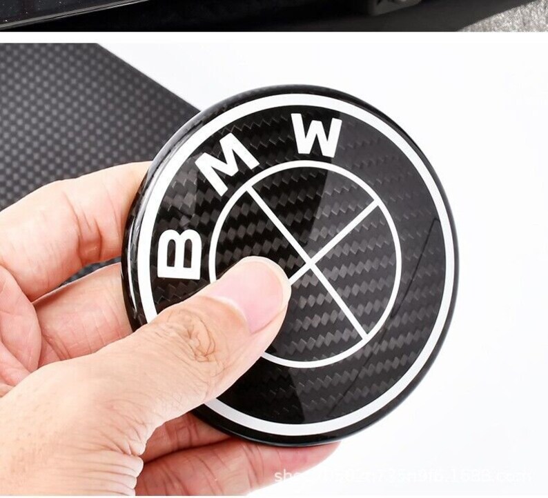 Bmw Emblem Black 50th Anniversary Black Carbon Fiber Emblem Etsy