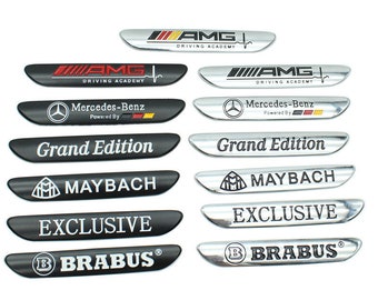 Mercedes Brabus Maybach Car Side Door Skirt Emblem Decal Stickers Retrofit Logo