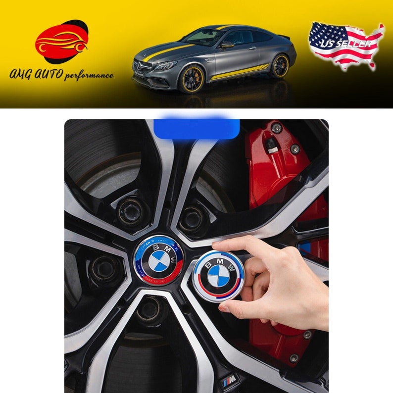 4pcs Bmw 50th Years of M Heritage Anniversary Wheel Center Cap Etsy