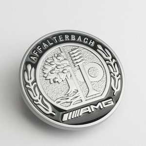 3d amg affalterbach apple emblem, black chrome zinc alloy (57mm)