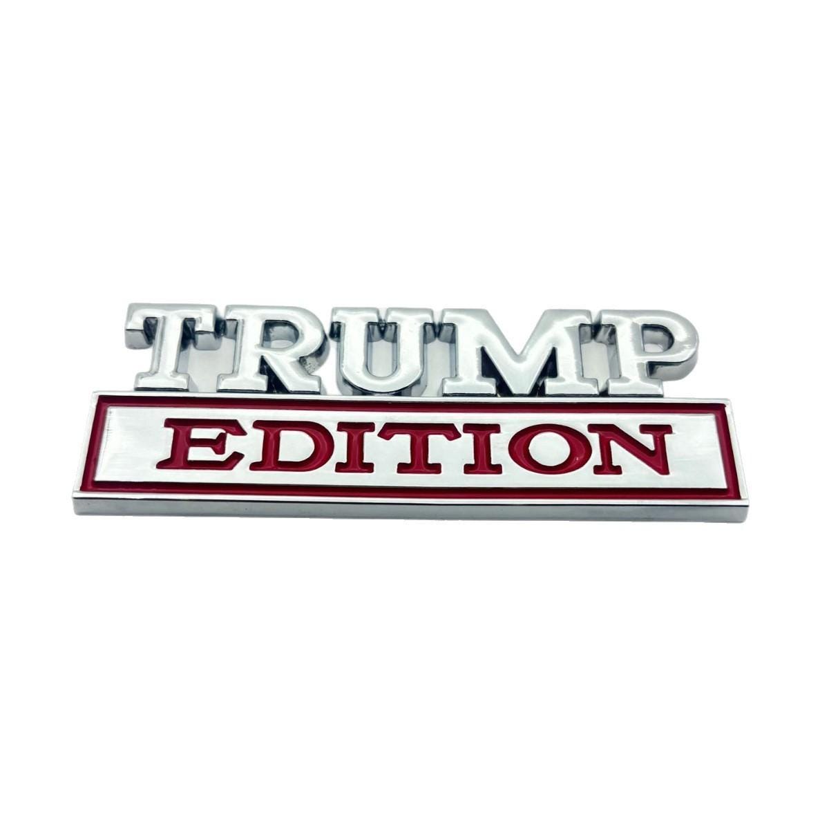 2pc TRUMP EDITION Chrome Emblem Badges - Car Truck 3M Adhesive - Etsy
