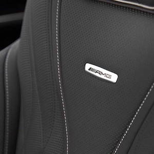 For mercedes-benz car suv front seat back amg performance sport emblem 3d badge