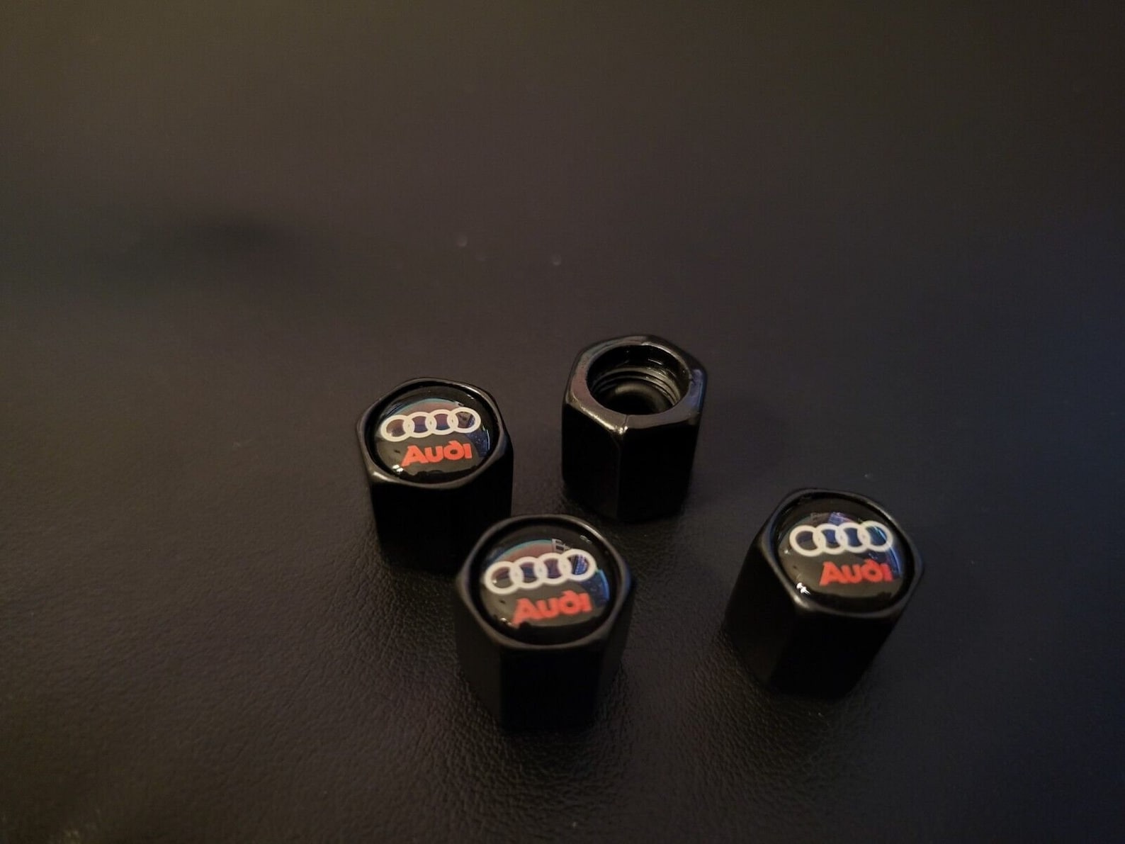 Audi Valve Stem Caps Emblem Wheel Tire Cap A3 A4 A5 A6 Q3 Q5 Q7 R8 S