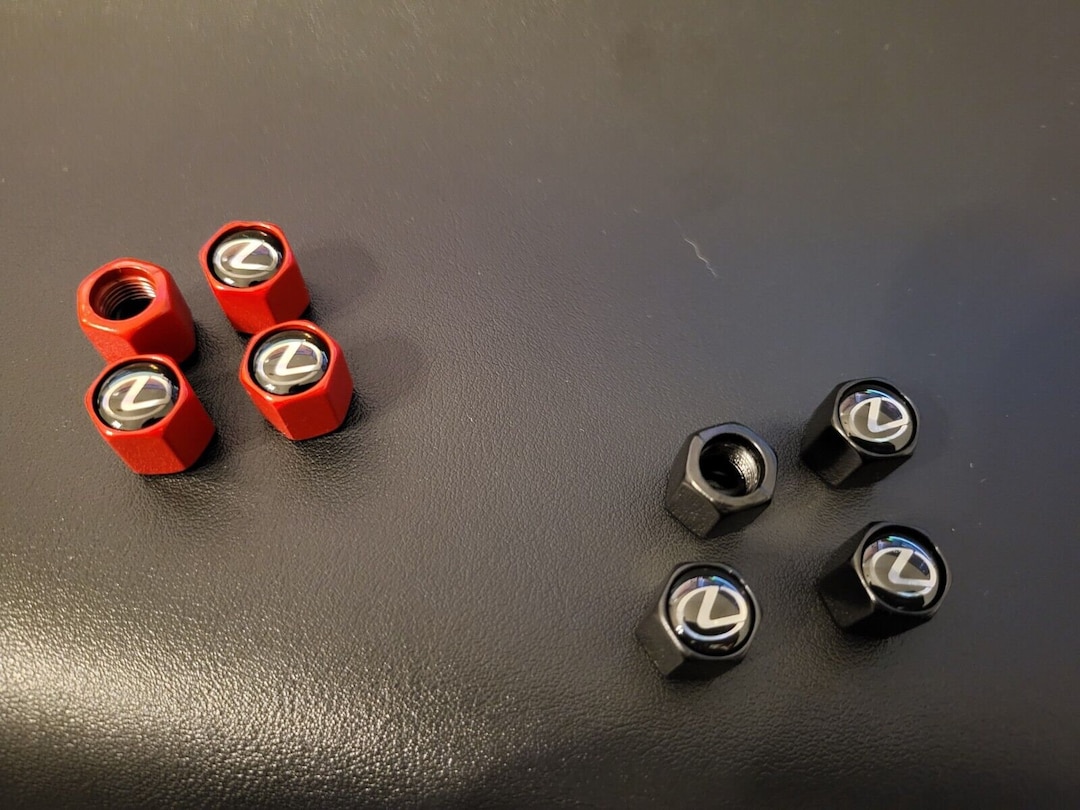 Lexus Valve Caps Stem Hex Logo Emblem Car Suv Wheels Tire Air Valve