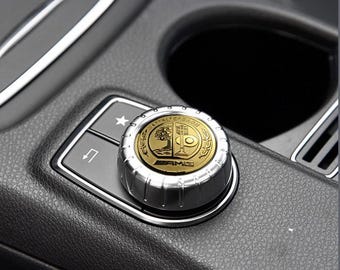 3d mercedes amg emblem sticker  multimedia control (29 mm) for a/gla/cla