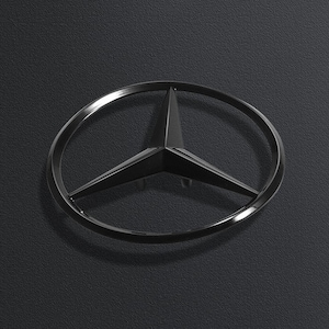 Mercedes w205 gloss black star c class trunk emblem for rear lid logo badge amg