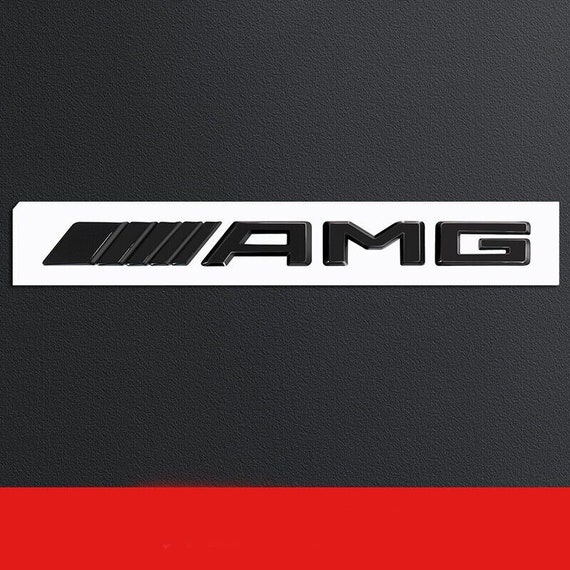Black AMG Emblem, Gloss 3D Trunk Badge: Mercedes Benz - Etsy