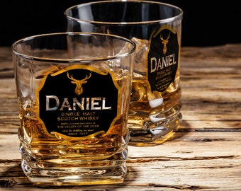 Set of 2 x Glenfiddich Scotch Whisky Glasses Brand New 100