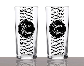 Personalized Pattern Raki Glass, Custom Ouzo Glass, Turkish Raki Glass, Greek Ouzo Glass, Birthday Gift, 2pcs Raki Ouzo Glass