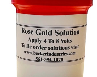 Rose Gold plating solution, Rose gold immersion plating solution. Industrial grade,