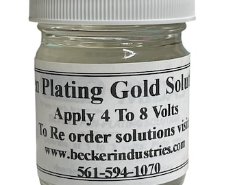 Gold Elektrolyt 250ml mit 4 Gramm Gold/L. - Badgalvanik - Goldsolution Gold Elektrolyt 250ml mit 4 Gramm Gold/L. - Badgalvanik - Goldsolution