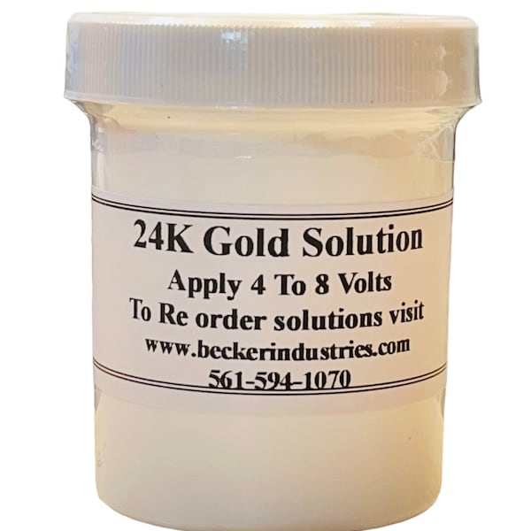 24K Gold Solution, 4oz, Industrial Grade