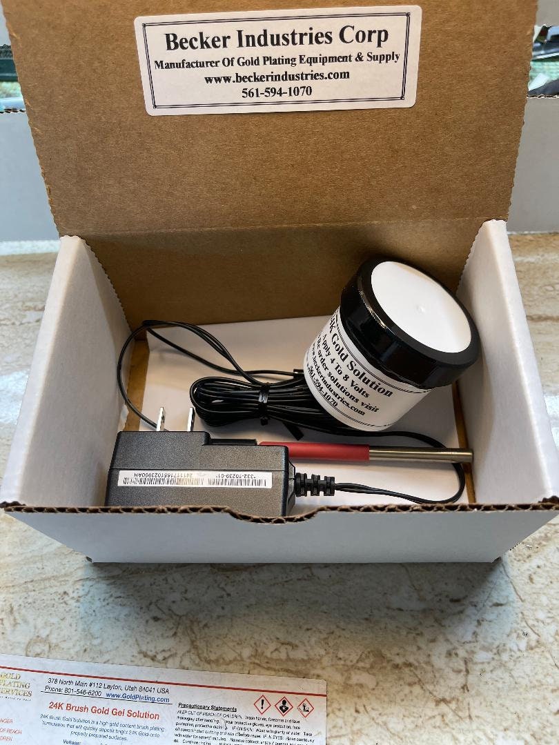 Gold plating jewelry clearance kit