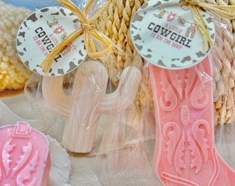 Cowgirl Boot Soap Favors: Handmade Goat Milk, Western Baby Shower