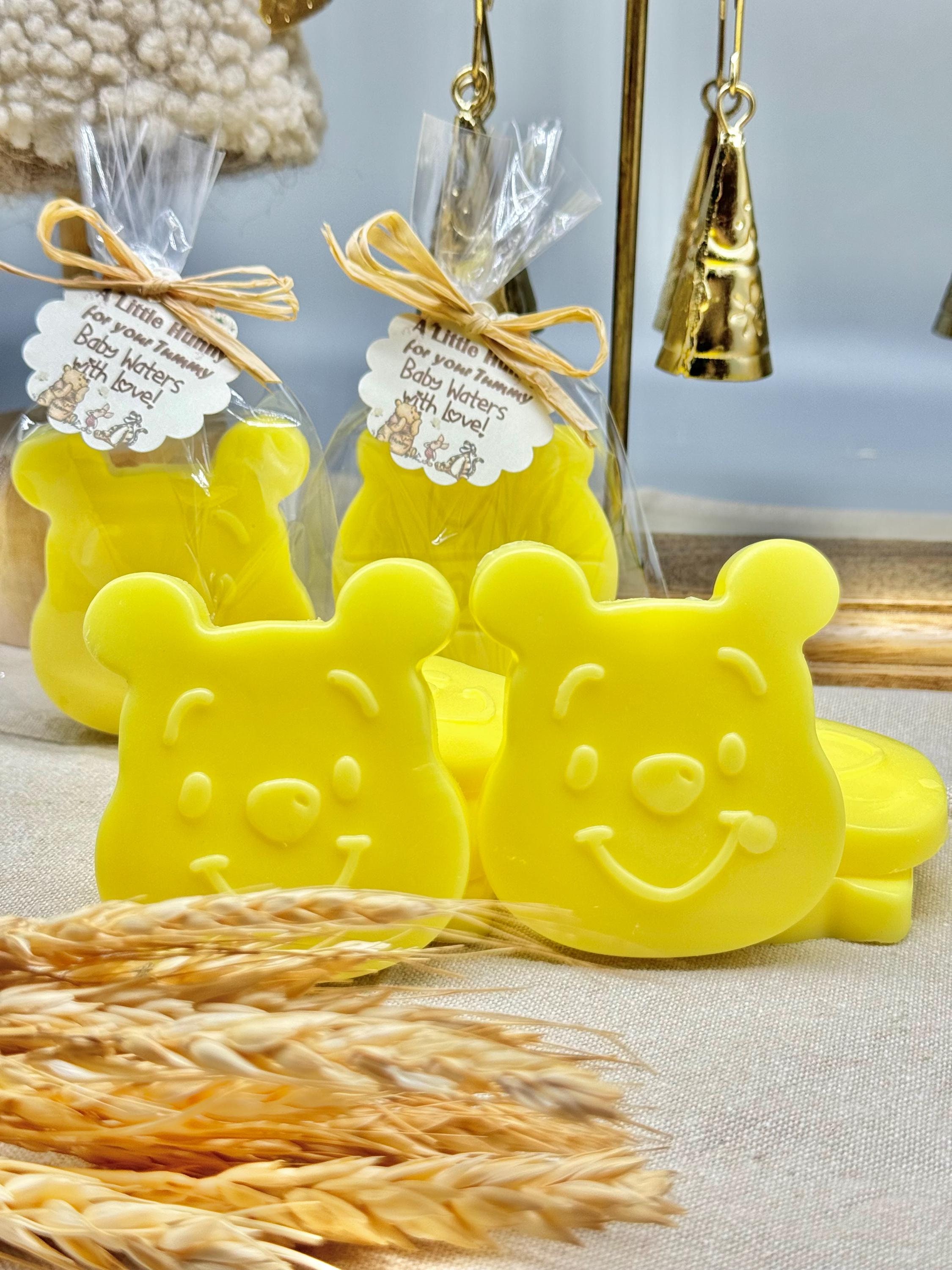 Winnie the Pooh  Baby Shower Soap Favors, Personalized Scented Honey Bee Party Gifts Bulk for Guest, Little Honey for Your Tummy Party Favor