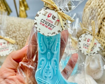 Cowboy Boot Soap Favors: Western Baby Shower, Fiesta Party Decor