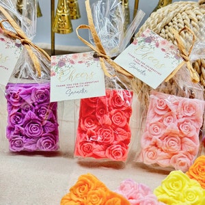 Big Wildflower Soap Favors, Baby Shower Girl in Bloom, Bridal Wedding Decorate, Spring Flower Soap Favors, Garden Field Wedding Decorations