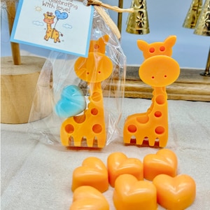 Giraffe Soap Favors, Sweet Giraffe Baby Shower Boy-Girl, Giraffe Party Theme decorations, Safari party favors, Giraffe Baby Shower favors