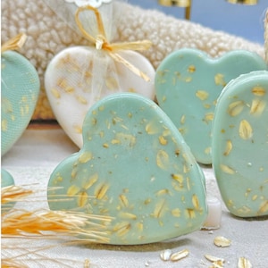 Sage Green Heart Soap Favors, Baby Girl Shower Favors, Neutral Bridal Shower Decorate, Baby Girls Party Gift in Bulk , Valentines Day Gift