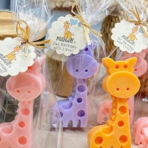 Giraffe Soap Favors, Sweet Giraffe Baby Shower Boy-Girl, Giraffe Party Theme decorations, Safari party favors, Giraffe Baby Shower favors
