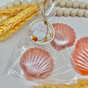 Rose Gold Sea Shell Soap Favors: Handmade Goat Milk Soap, Mermaid Party