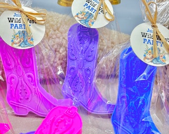 Cowboy Boot Soap Favors: Scented Goat Milk, Wild West Party Decor