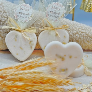 Big Oatmeal Heart Soap Favors, Baby Girl Shower Favors, Neutral Bridal Shower Decorate, Baby Girls Party Gift in Bulk , Valentines Day Gifts
