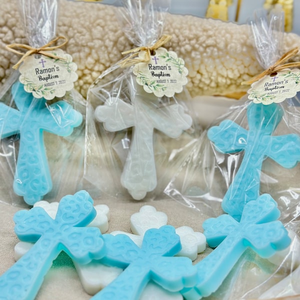 Cross Baptism Soap favors, Boy Baptism Soap favors,Baptism Decorations, Christening Gifts, Baptism Gift for Guests, Baby Shower Baptism