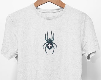 Camisa arácnida, camiseta grunge suave, ropa estética, atuendo vanguardista, ropa gótica, ropa de calle urbana, moda alternativa, vanguardista