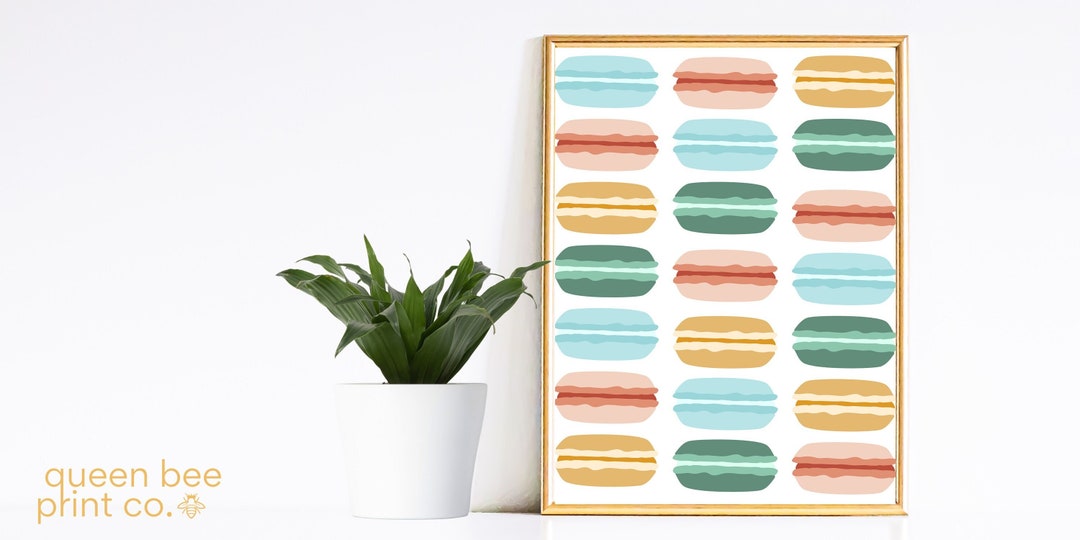 Colorful Macaron French Inspired Instant Download Print - Etsy