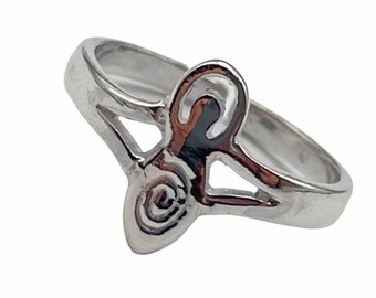 Goddess Spiral of Life Ring in 925 Sterling Silver