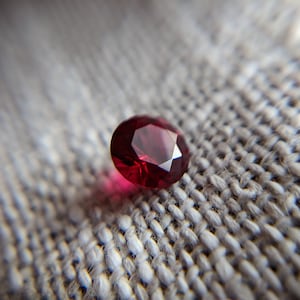 6mm Round Lab Grown Deep Red Ruby 1 Carat