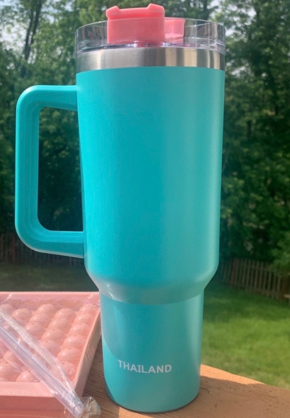 Starbucks Stanley Cold Cup 16oz Turquoise Thailand Ocean RARE With