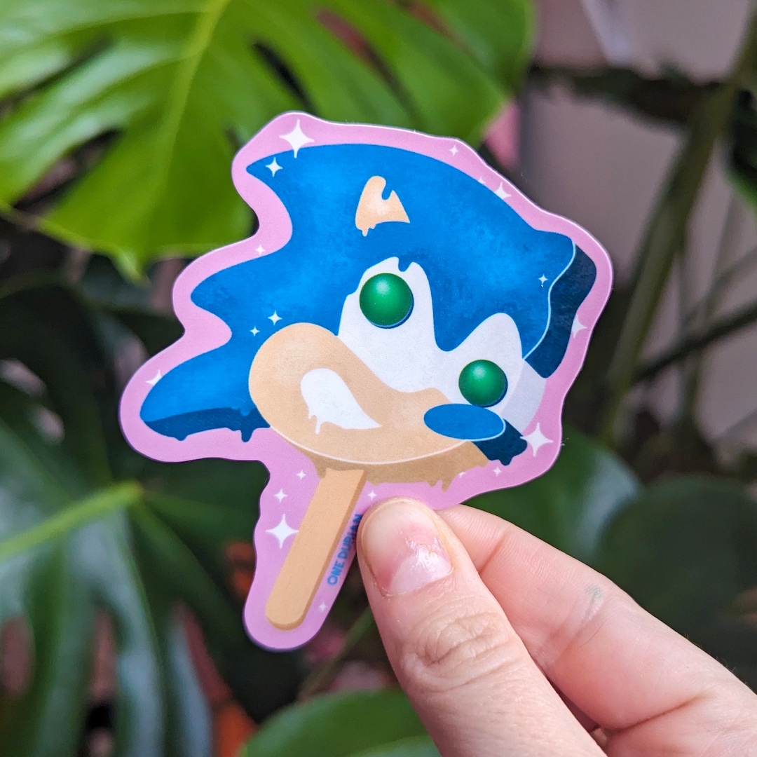 Sonic Icecream | Vinyl Sticker - Etsy