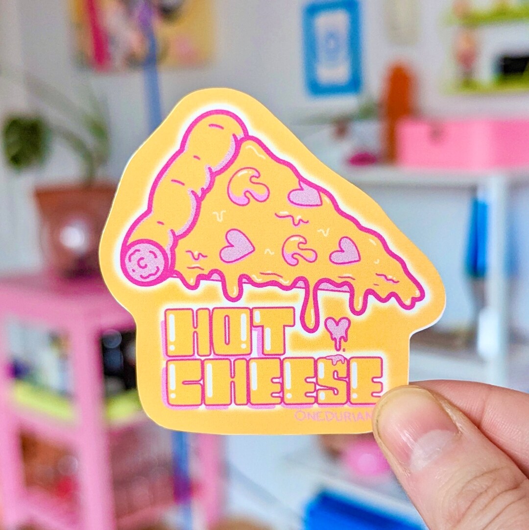 Hot Cheese | Vinyl Sticker - Etsy