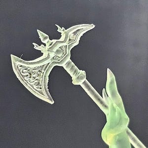 Set of 8 Translucent Resin Spectral Weapons for Table Top Role-Play Games (TTRPG) like DnD and Pathfinder; Spiritual Weapons for Clerics