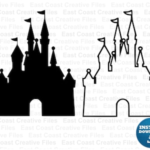 Castle design svg, svg, dxf, eps, png digital download