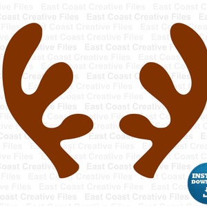 Antlers SVG, Deer svg, Reindeer Antlers svg, dxf, eps, png download digitale