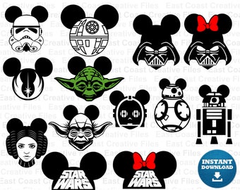 Star Wars with Mickey ears SVG, Family vacation shirts svg, Family Vacation svg, svg, dxf, eps, png digital download