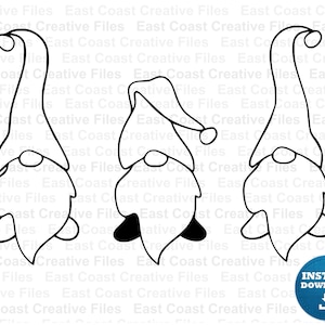 3 Gnomes SVG, Gnomes Clipart, Gnomes sublimation, svg, dxf, eps, png digital download